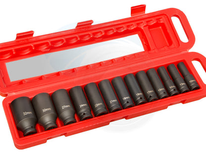 1/2 Inch Drive Deep 6-Point Impact Socket Set
