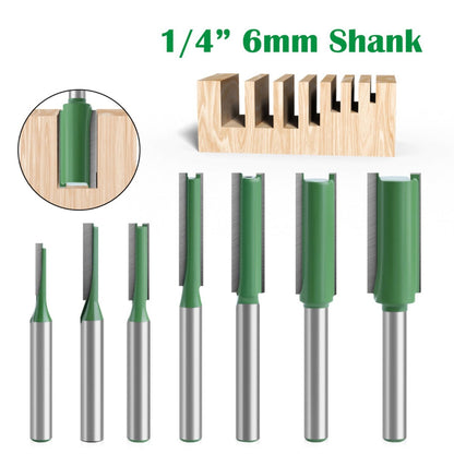 7 Pcs 1/4 Shank Router Bit