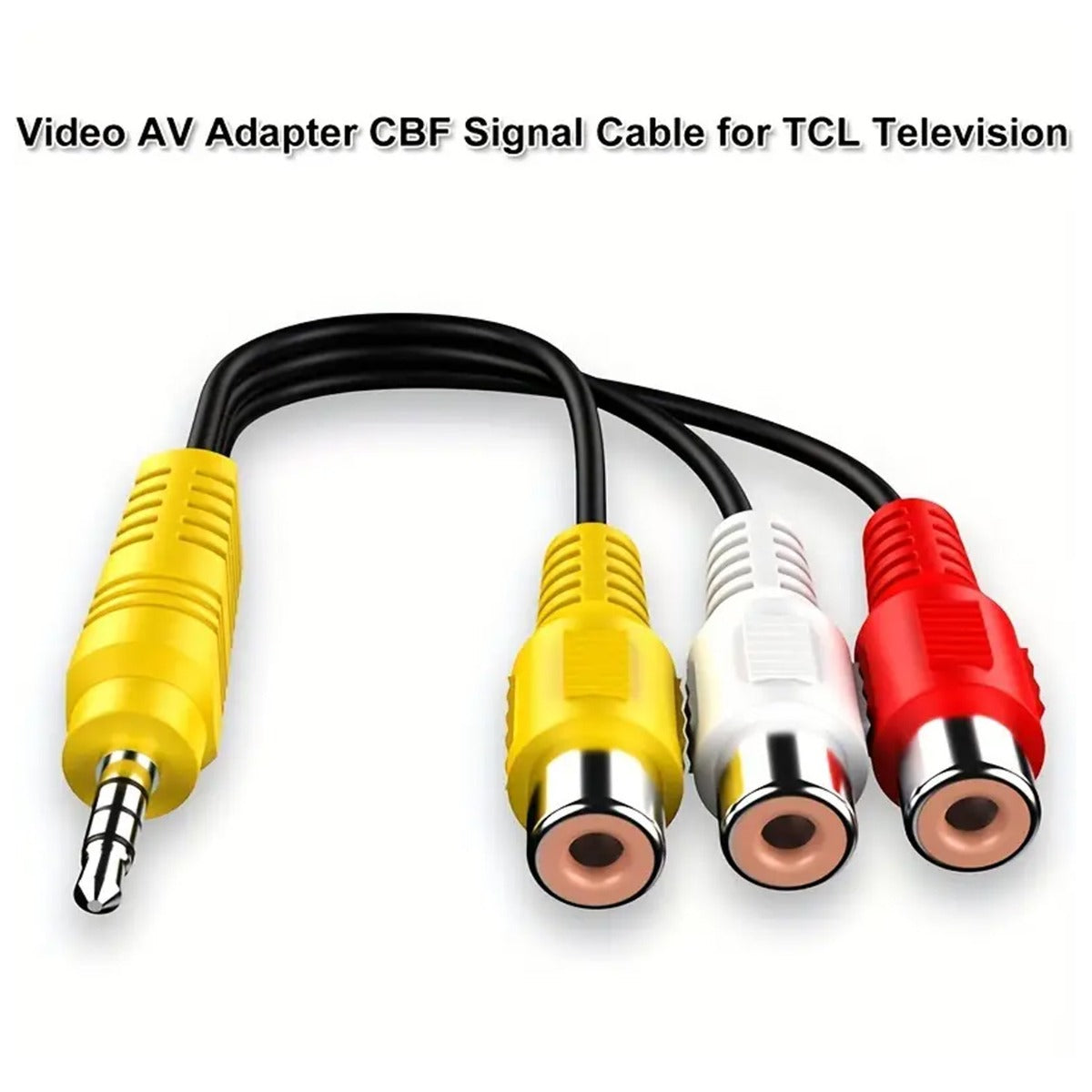 3 RCA To 3.5mm AV Input Adapter Cable