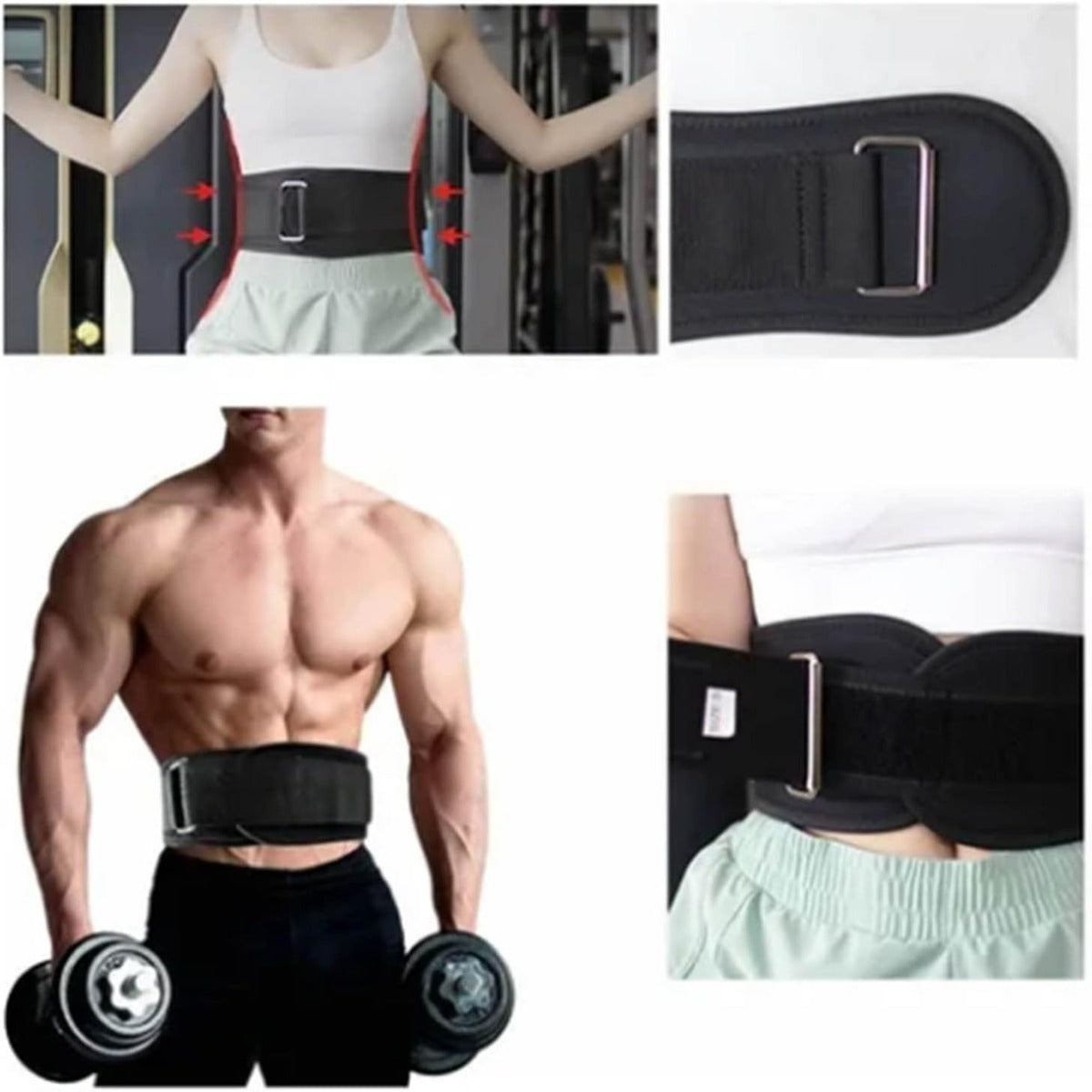 Adjustable Nylon Weight Lifting Belt for Men and Women