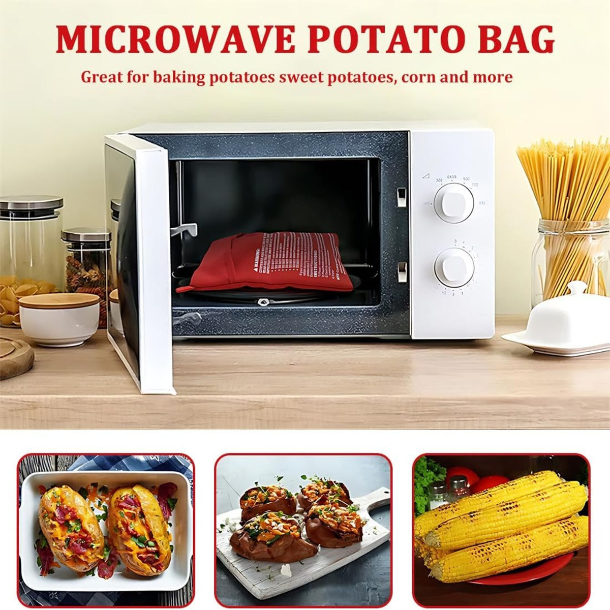 2pcs Microwave Potato Bags