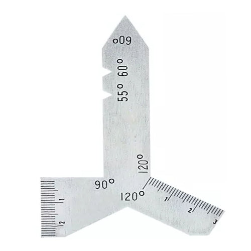 Stainless steel centre gauge for lathe thread cutting