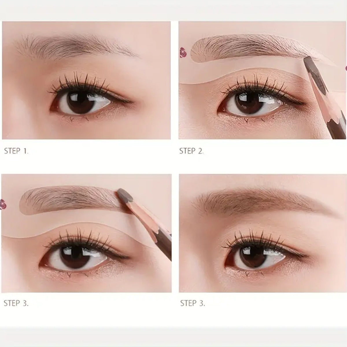 24 Styles Eyebrow Template Set