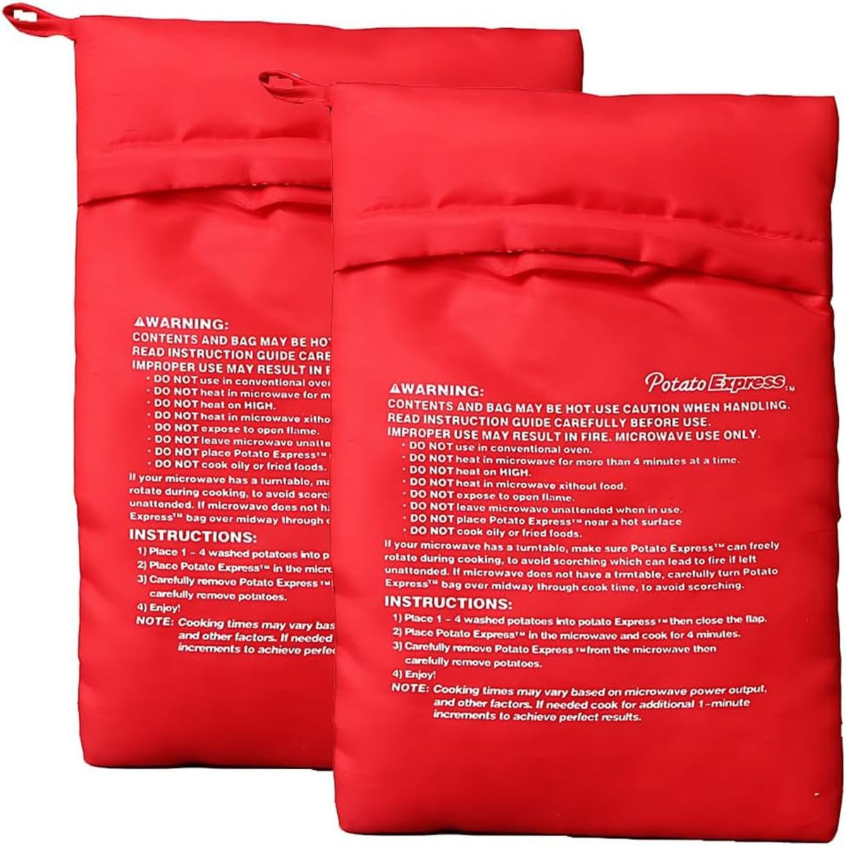 2pcs Microwave Potato Bags