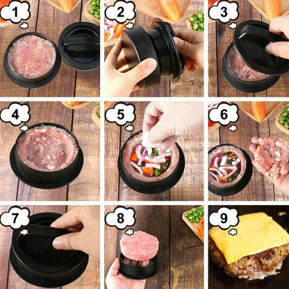 3 IN 1 Stuffed Burger Molds Maker
