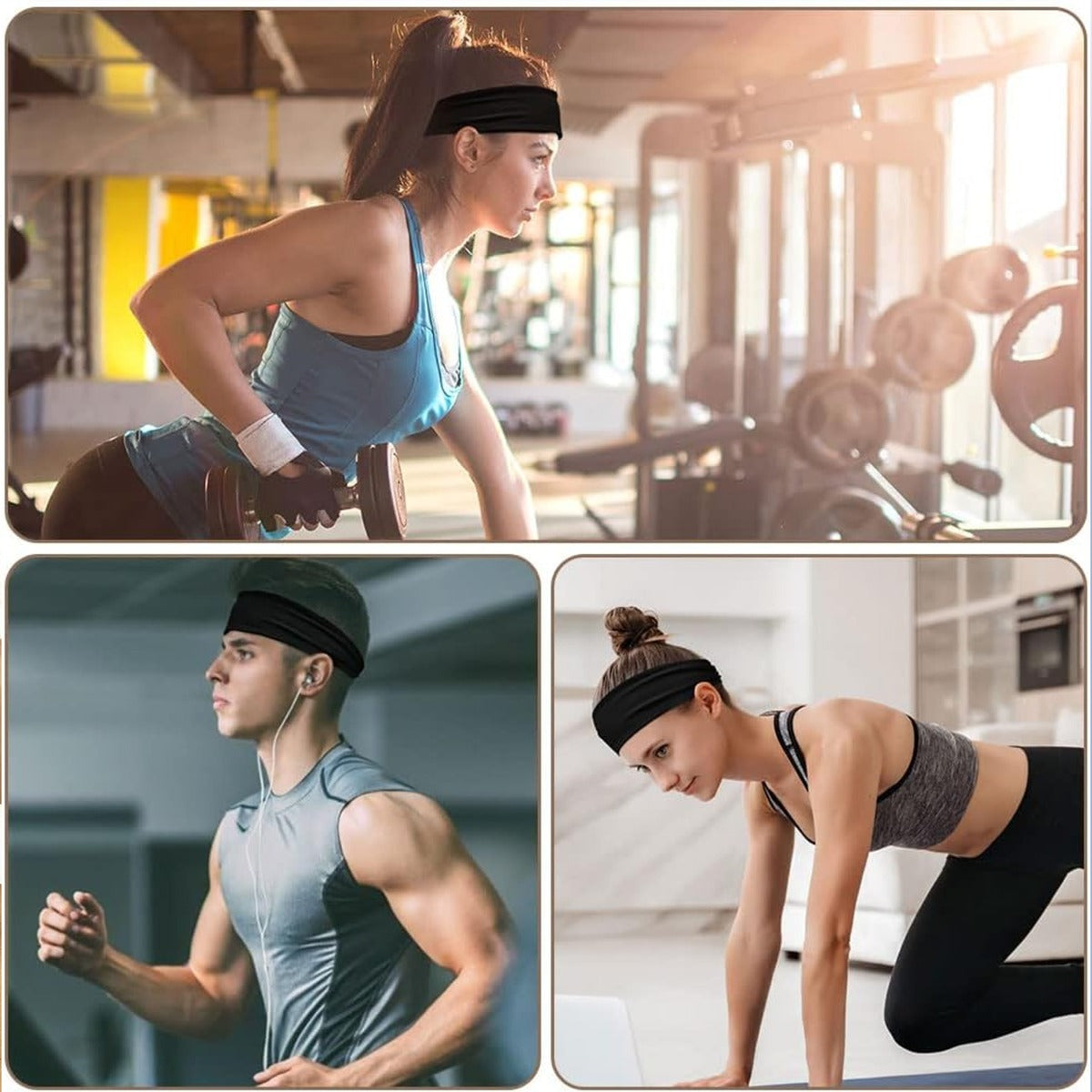Sweat Sweatband Stretch Sports Head Band