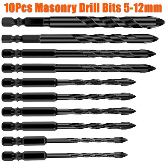 Masonry Drill Bit - 10 Pieces
