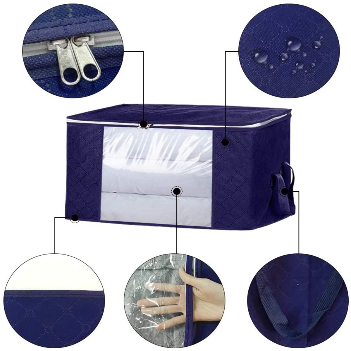 Foldable Clothes Storage Bags with Zipper