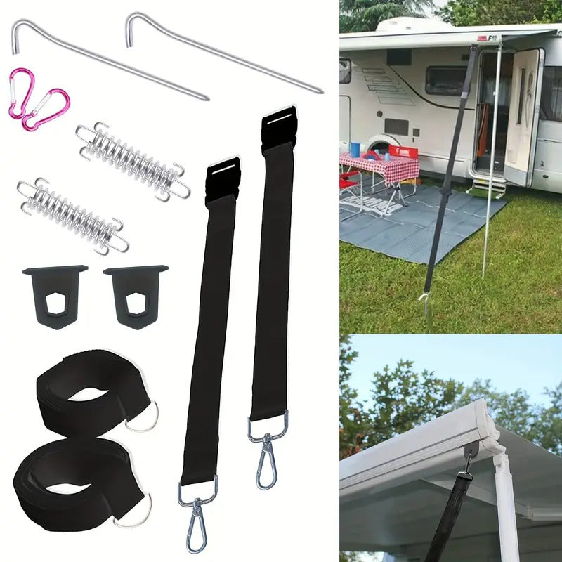 Fiamma Awning Tie Down Kit Type S Black