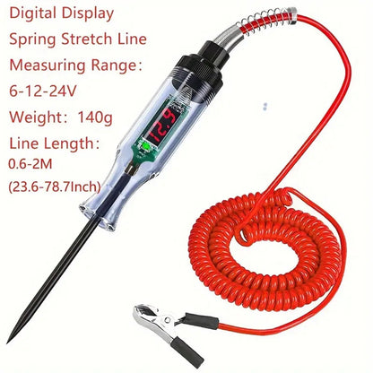 Car Test Pen Circuit Tester, DC Truck Voltage Digital Display