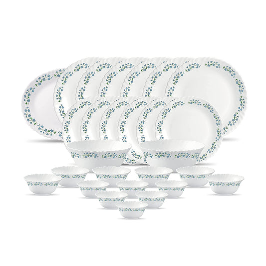 La Opal Glass, Classique Collection, Glass Dinner Set 21 pcs-LAVENDER DEW