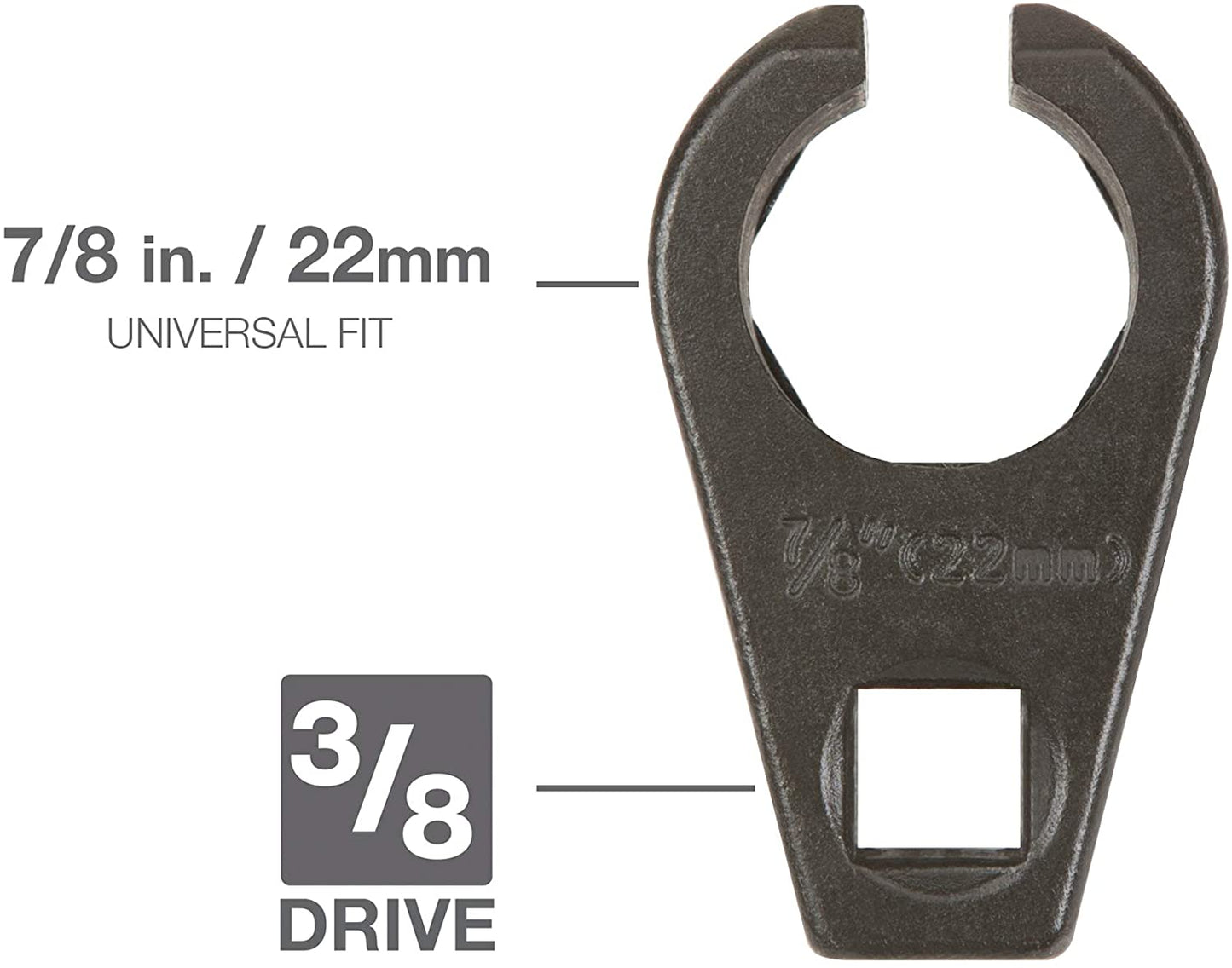 3/8 Inch Drive x 7/8 Inch Offset 6-Point Oxygen Sensor Socket