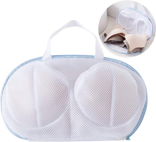 Mesh Bra Washing Bag High Permeability Bra-shaped With Handle & Zipper