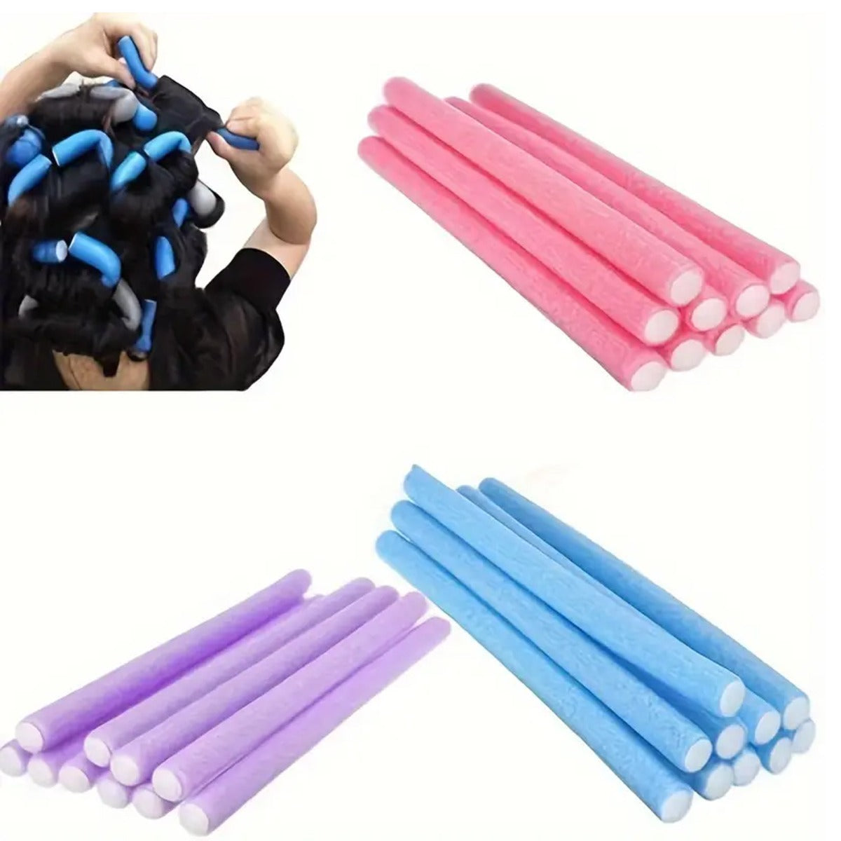 Flexible Curling Rods Hair Curlers Twist Foam