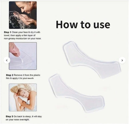 2Pcs/OPP Silicone Patches for Lip Reusable