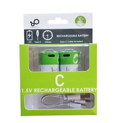 C - Size 1.5V RECHARGEABLE BATTERY 5000 mwh