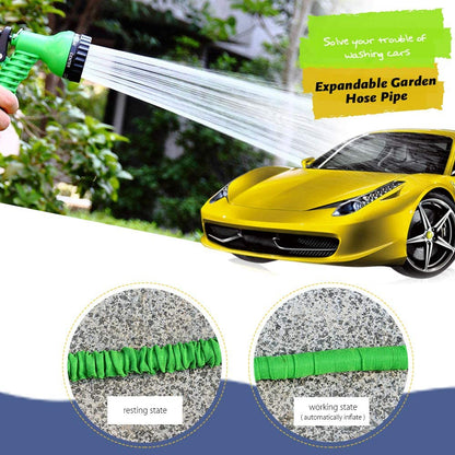 Garden Flexible Hose Pipe 7 Sprayer 50FT