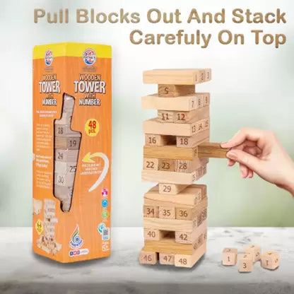 Wooden Tower with Number