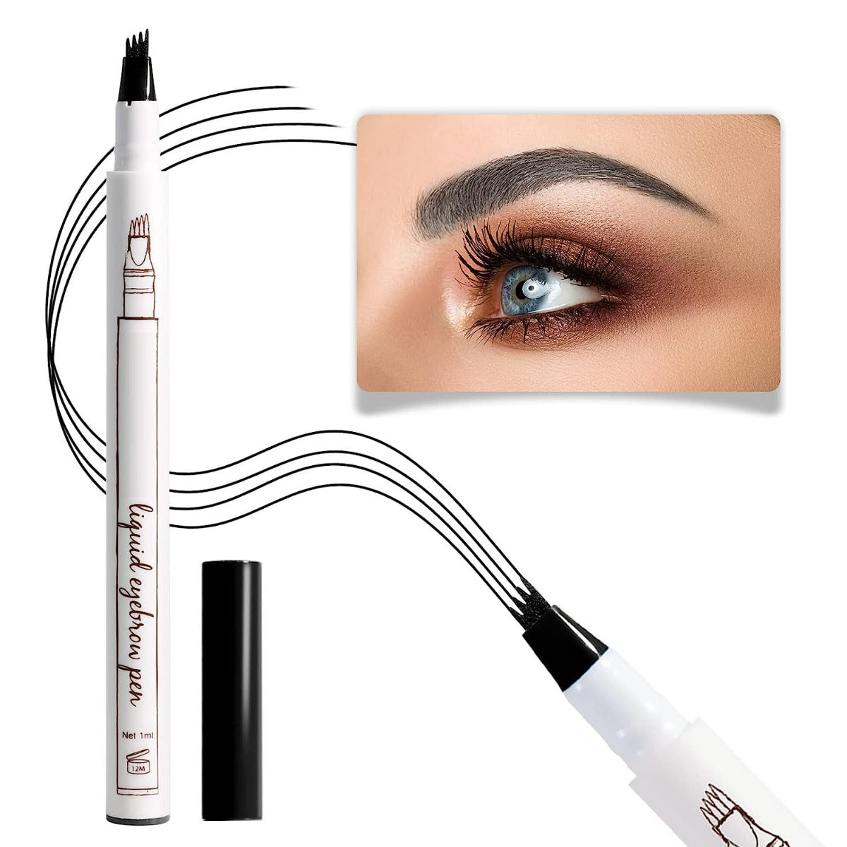 Waterproof Eyebrow Micro Pen-Black