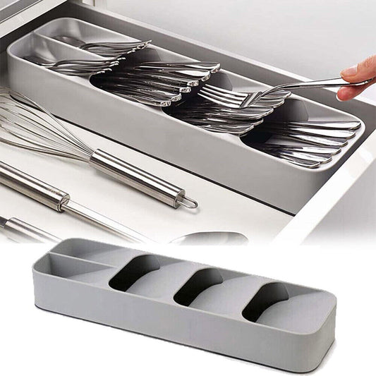 Stackable Drawer Cutlery Storage Organizer Tray