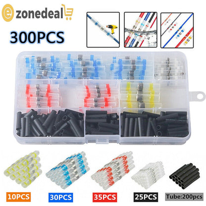 300PCS Solder Seal Heat Shrink Wire Connectors