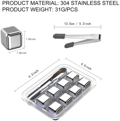 Stainless Steel Ice Cubes Reusable