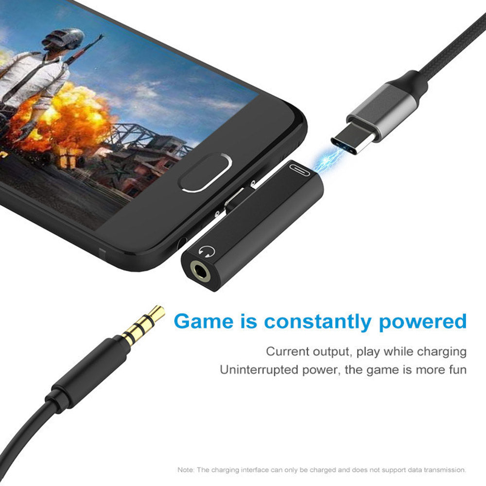 Type-C to 3.5mm Analog Audio Connector Headphone Jack Adapter