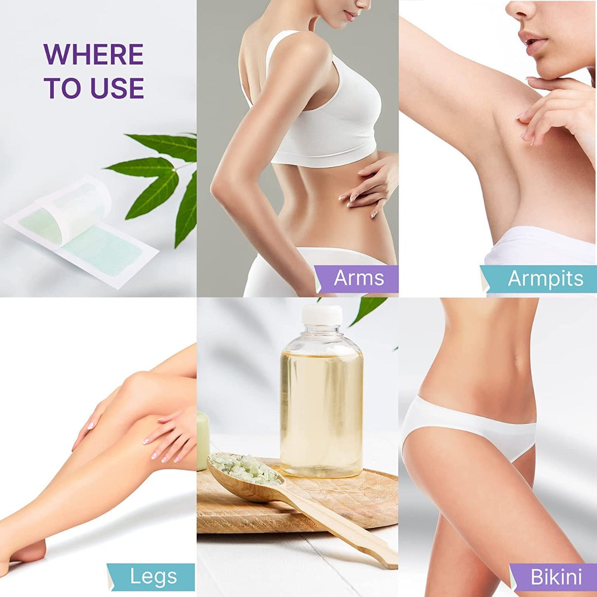 40PC Hair Removal Wax Strips