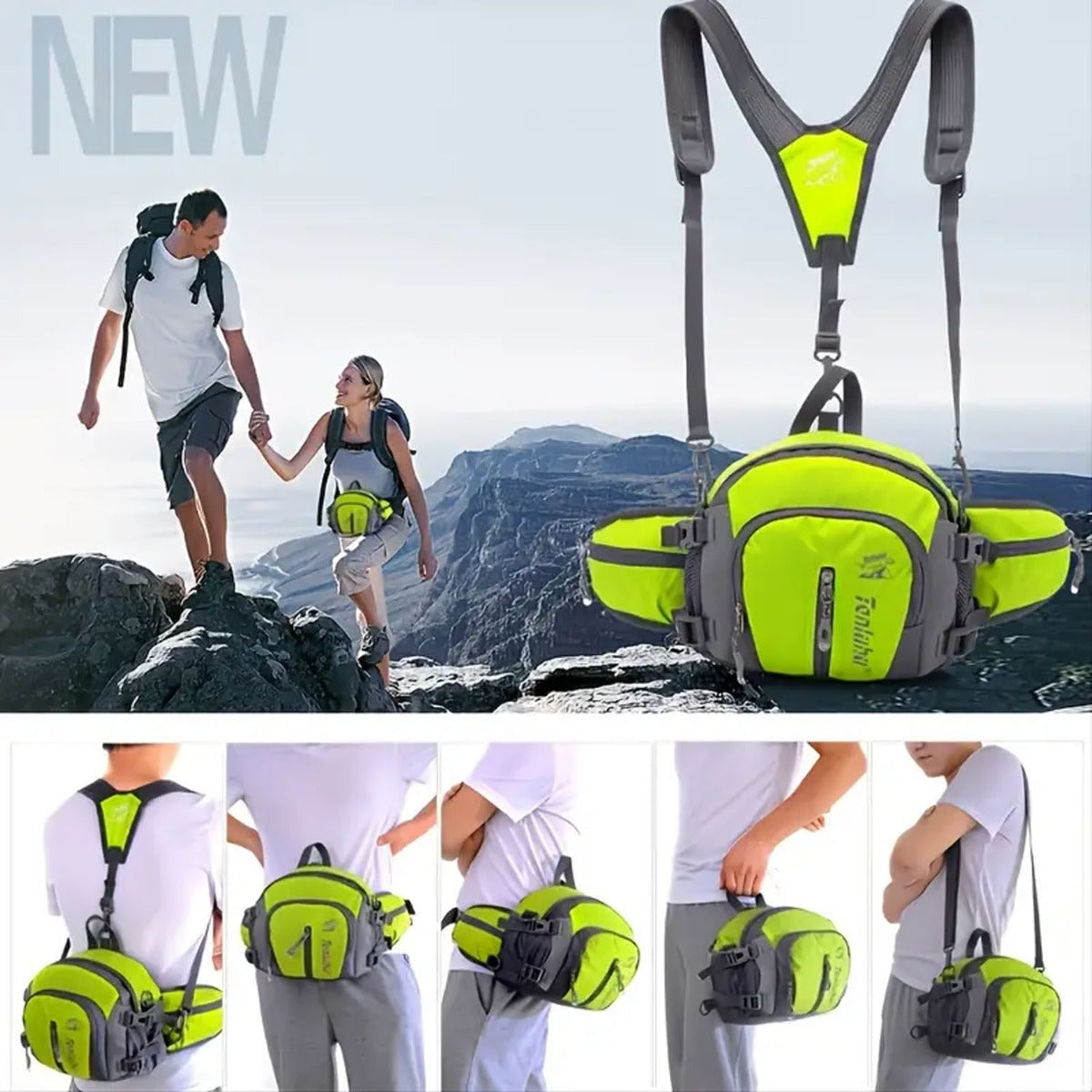Waterproof Waist Bag with Shoulder Straps