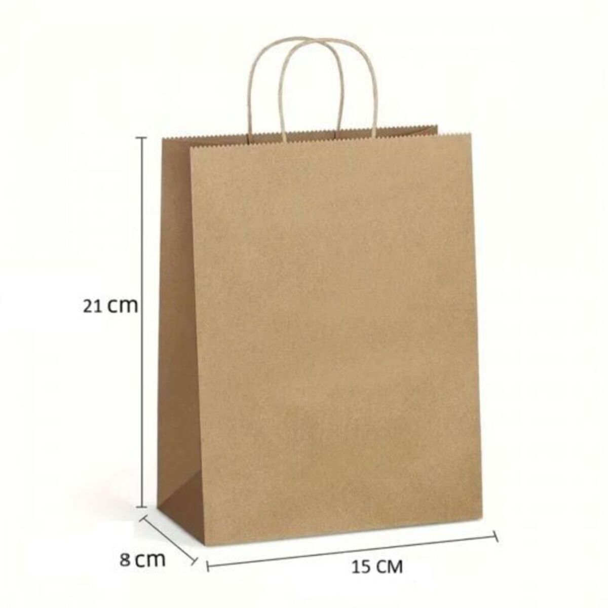 10pcs Kraft Shopping Bag