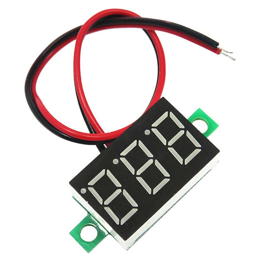 Mini Digital Voltmeter DC 2.5-30V 0.28 Inch LED Display 3-Wire Voltage Tester Meter