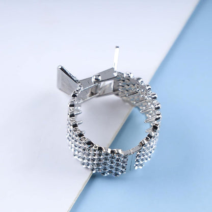 Elegant Faux Pearl Rhinestone Hair Clips