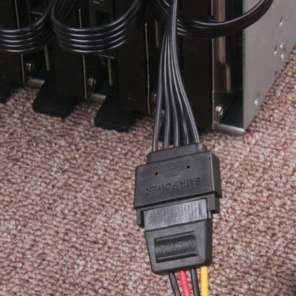 15Pin SATA To 5SATA Hard Drive Splitter Adapter Cable