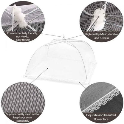 1pc Food Umbrella Pop Up Mesh Screen Food Covers