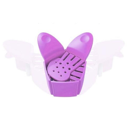 Strainer Clip Anti-Spill Colander -Purple