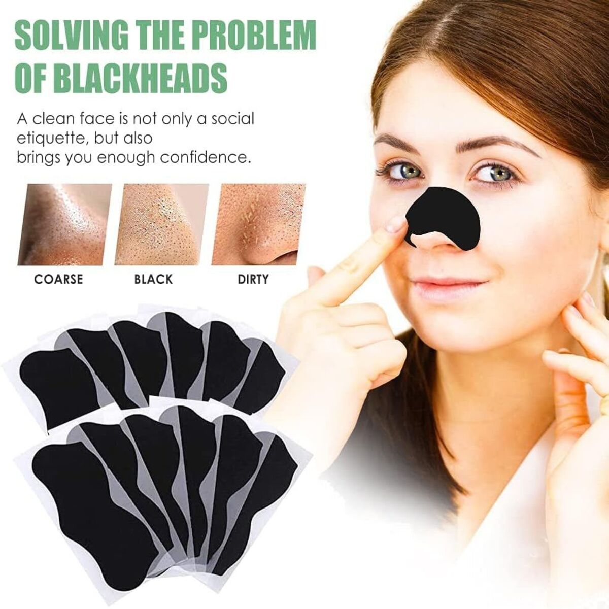 15pcs Blackhead Nose Strips