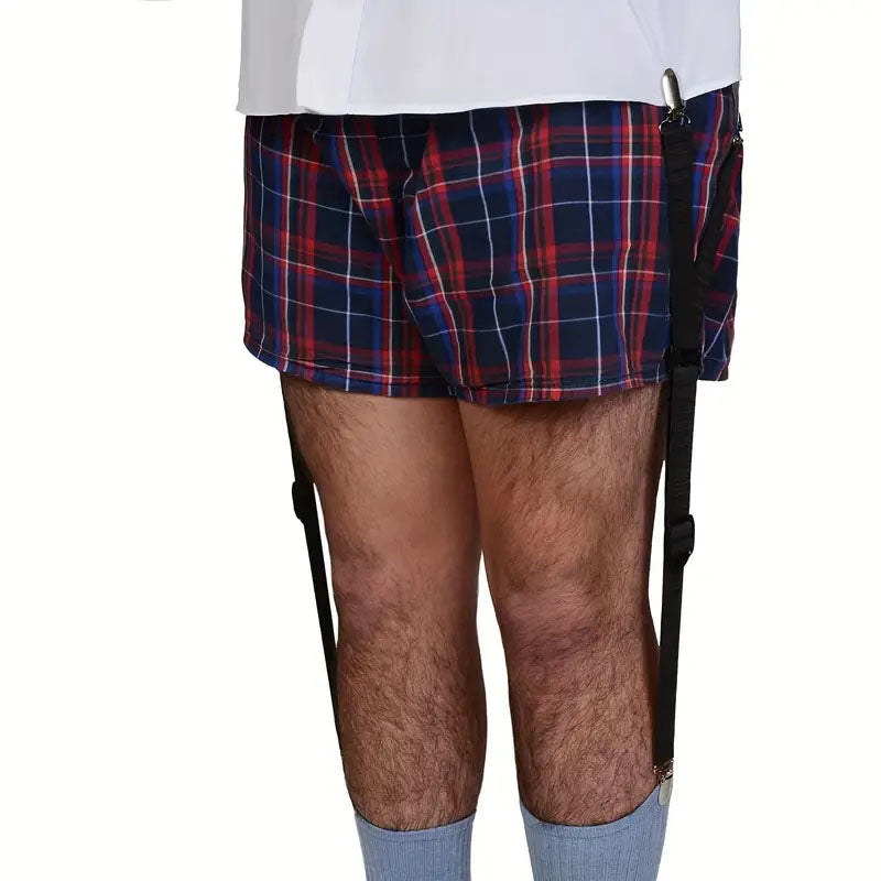 3 Clips Men's Wrinkle Resistant Suspender Belt
