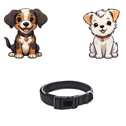 KC-006 PET NECKLACE-Black-Small