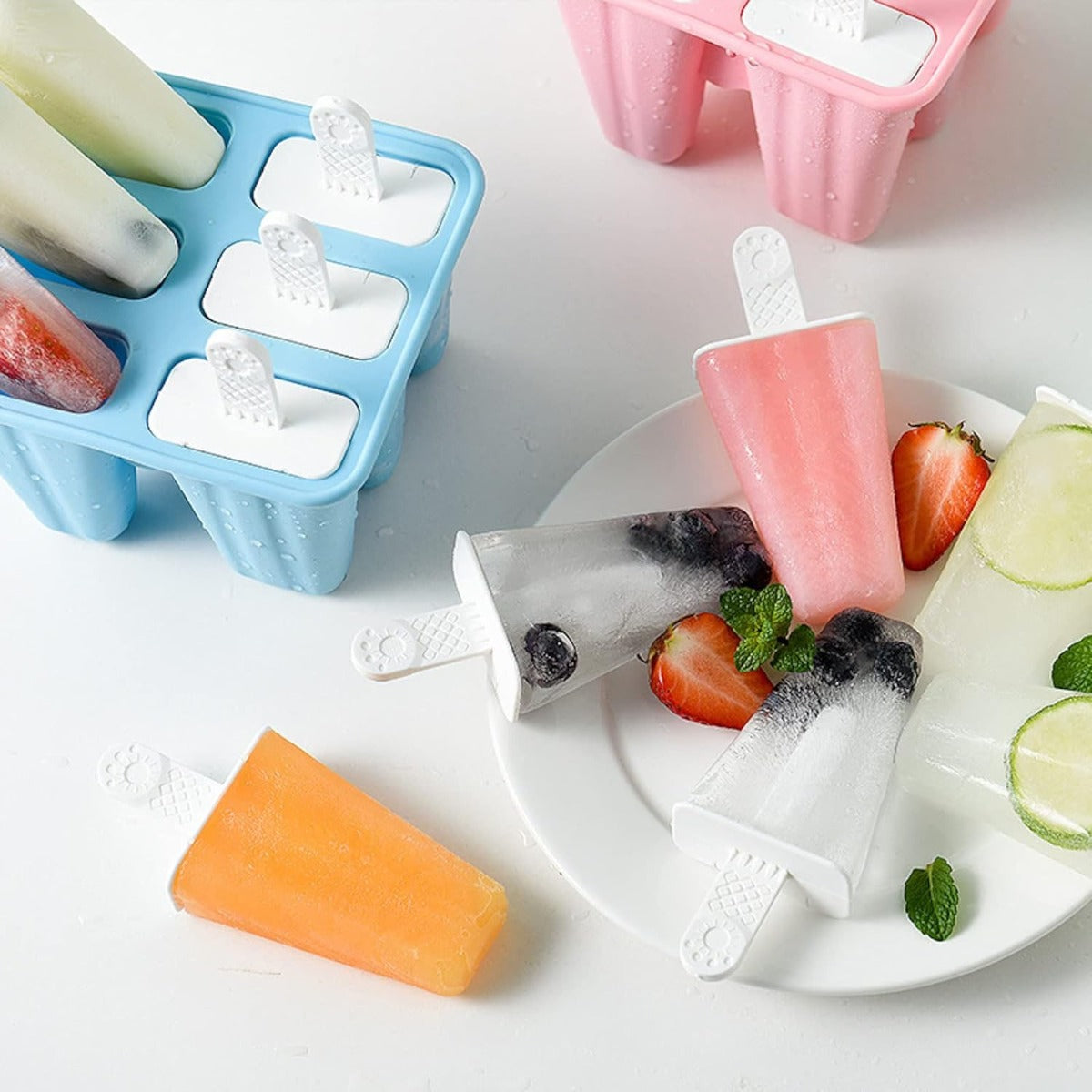 4 Cavities Popsicles Molds