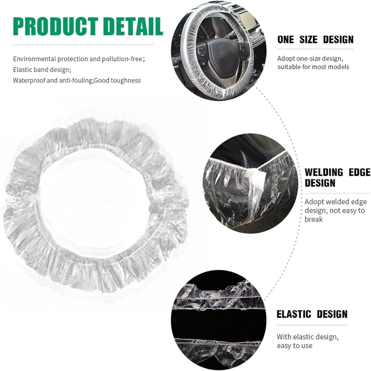 Universal Disposable Steering Wheel Cover