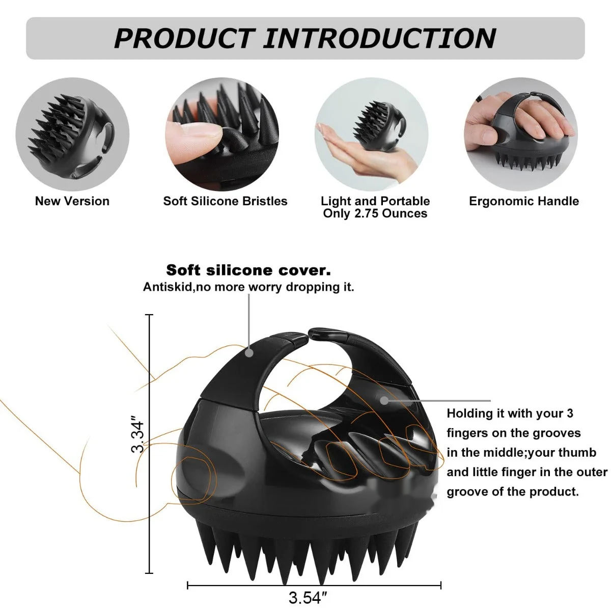 Silicone Hair Scalp Brush