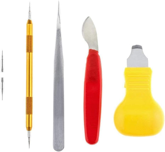 Watch Repair Tool Set, Case Opener Spring Bar Strap Link With Carrying Pouch