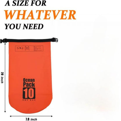 1pc Lightweight Waterproof Dry Sacks - Perfect for Boating, Kayaking, Hiking, Snowboarding and more