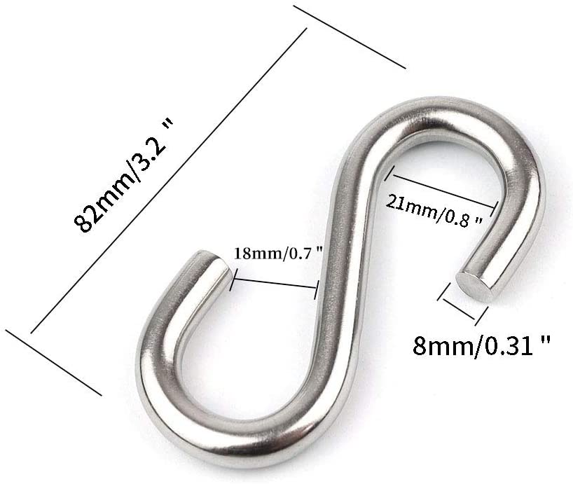 S Shape Stainless Steel Hook