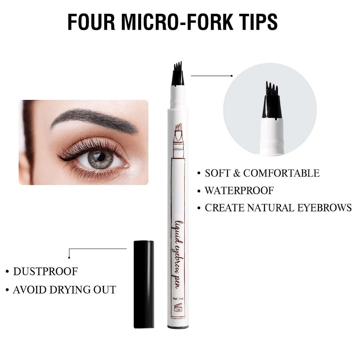 Waterproof Eyebrow Micro Pen-Brown