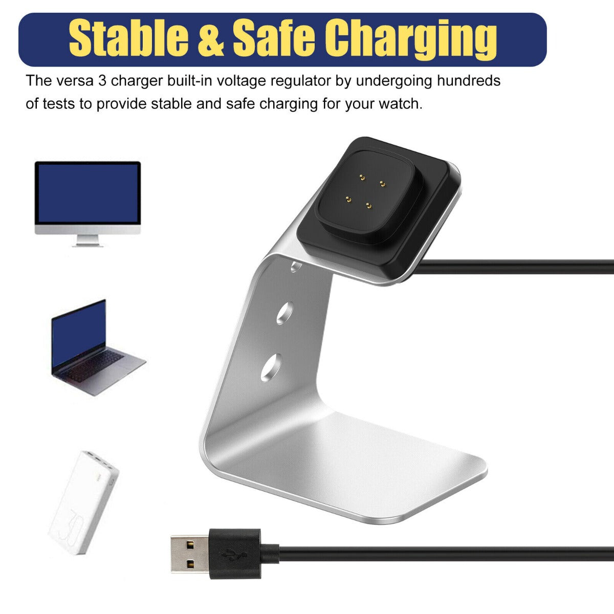 Stand Charger For Smart Watch 3 (Grey)