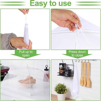 1pc Food Umbrella Pop Up Mesh Screen Food Covers
