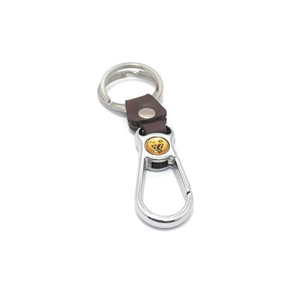 1pc Genuine Leather Car Keychain