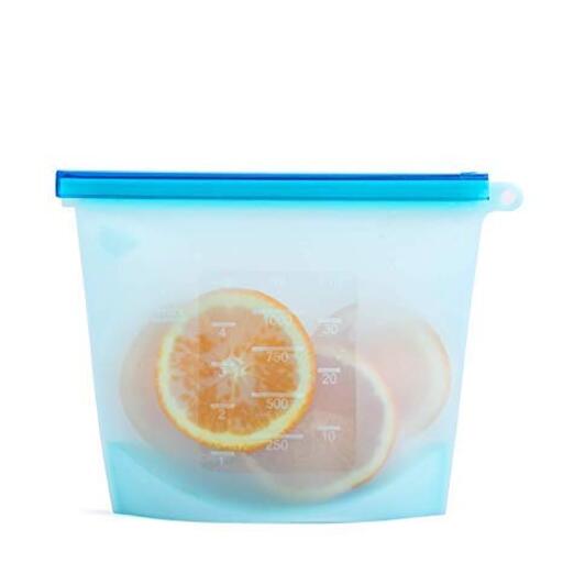 Reusable Food Storage Bags-Blue-1500ml