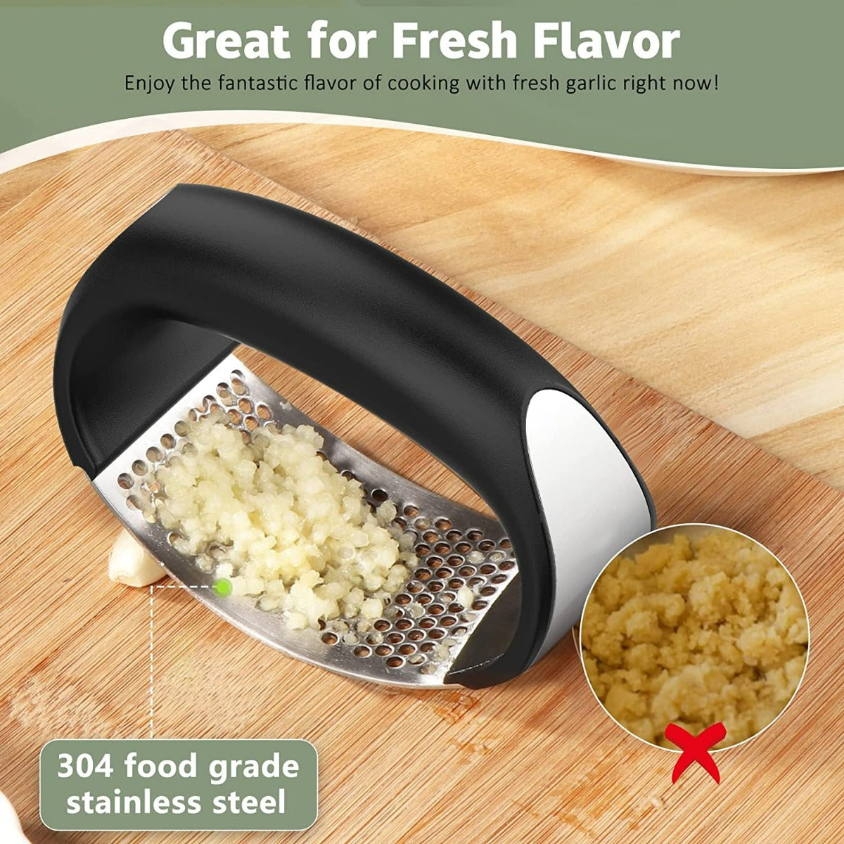 Garlic Press Crusher Ginger Rocker
